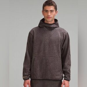 Lululemon LAB Double-Knit Jacquard Hoodie in Leopardo Mini Jacquard Lunar Rock